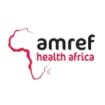 Amref Health Africa logo in a white background