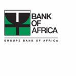 Bank of Africa logo designed in a white background