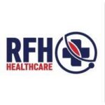 RFH Healthcare logo in a white background